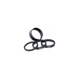 Deda Zestaw Podkładek Kierownicy 1-1/8" 10mm 10 szt. Czarne Aluminium
