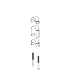 Deda Parabolica/Fastblack Zestaw Podkładek do Przedłużek 2x10/2x15/2x30mm Czarny