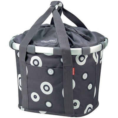 Bolsa Delantera Klickfix Reisenthel 35x28x26cm Antracita/Círculos