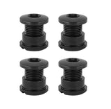 Absolute Black Zestaw Śrub Tarczy Łańcuchowej 4 Ramiona Krótkie Aluminium Czarny