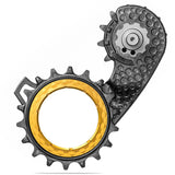Klatka tylnej przerzutki Absolute Black Hollowcage Shimano 9200 Carbon Gold