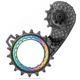 Klatka tylnej przerzutki Absolute Black Hollowcage Shimano 8100 Carbon Rainbow
