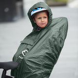 Hamax Waterproof Poncho for Child Bike Seat Zielony