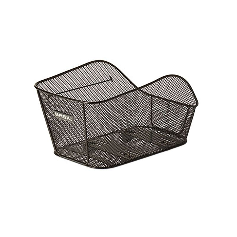 Cesta Trasera Basil Icon M Sistema Cento 23L 43x33x25cm Negro