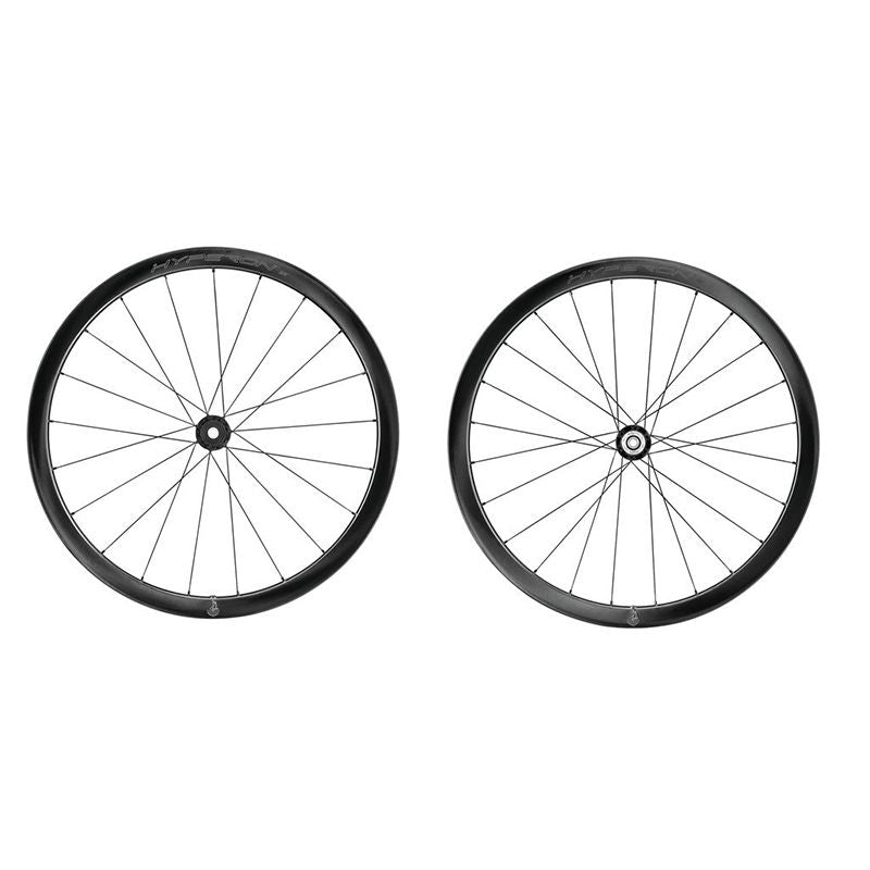 Juego Ruedas Campagnolo Hyperon 2WF Tubeless Ready Freno Disco Center Lock Sram XDR Carbono Negro Negro