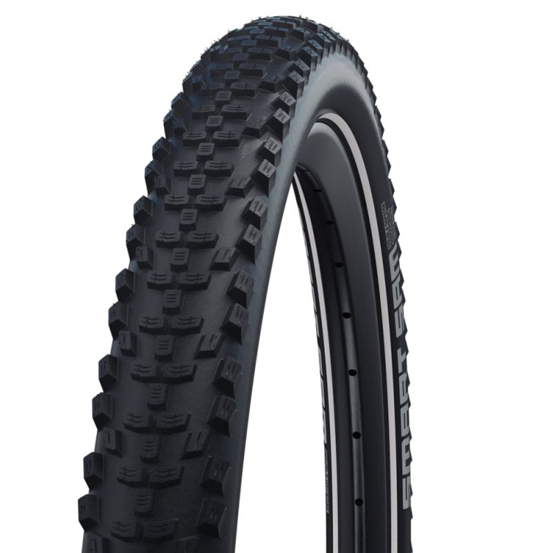 Cubierta Schwalbe Smart Sam HS624 Performance Addix Rígida Negro Reflectante
