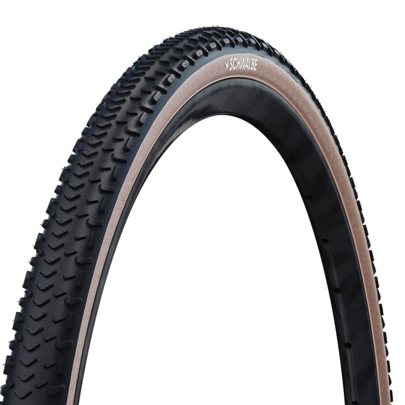 Cubierta Schwalbe G-One RX Pro HS637 Evolution Super Race V-Guard Addix Race TLR Plegable Negro/Marrón