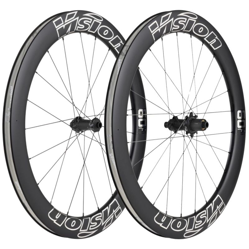 Juego Ruedas Vision Metron 60 SL Freno Disco Center Lock Tubeless Ready Sram XDR Carbono Silver Edition Negro