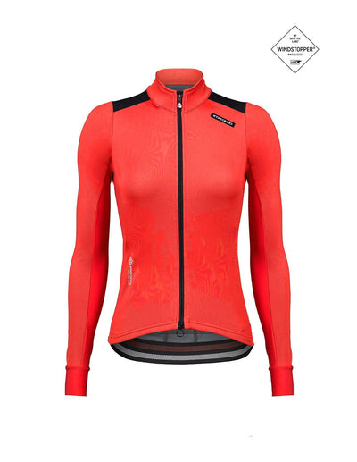 Etxeondo Chaqueta Dena Fem Gore-Tex Windstopper Rojo Sandia/Negro