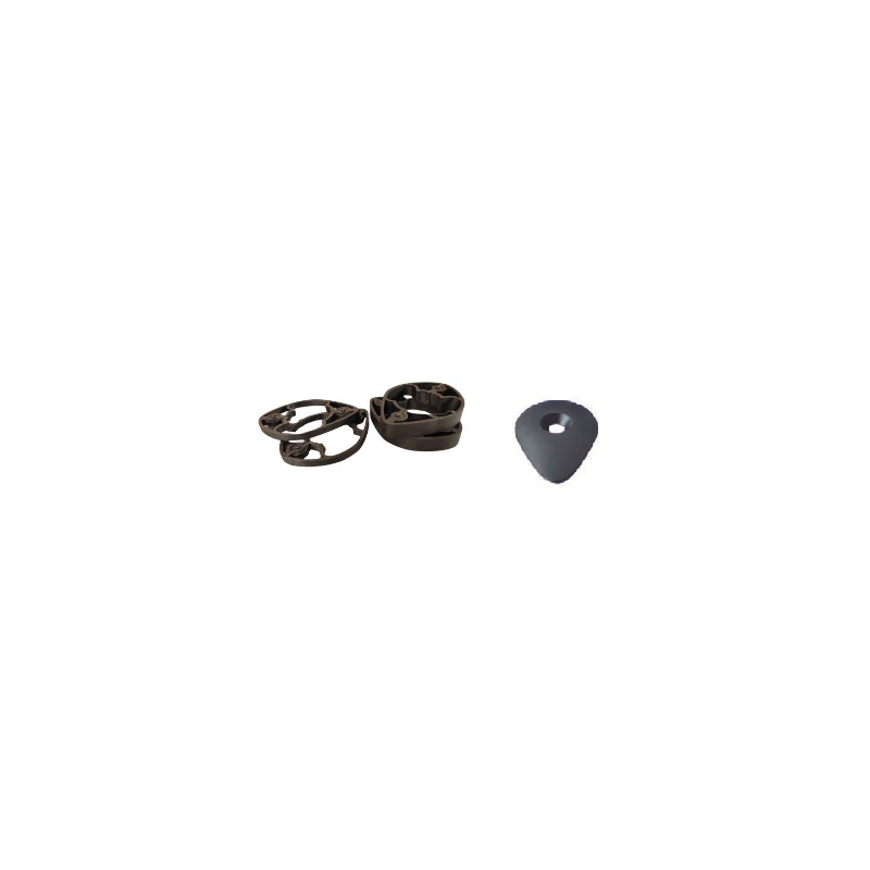 Pinarello Kit Anillos TiCR/Tapa Aero UD 2x10 mm/2x5 mm Negro