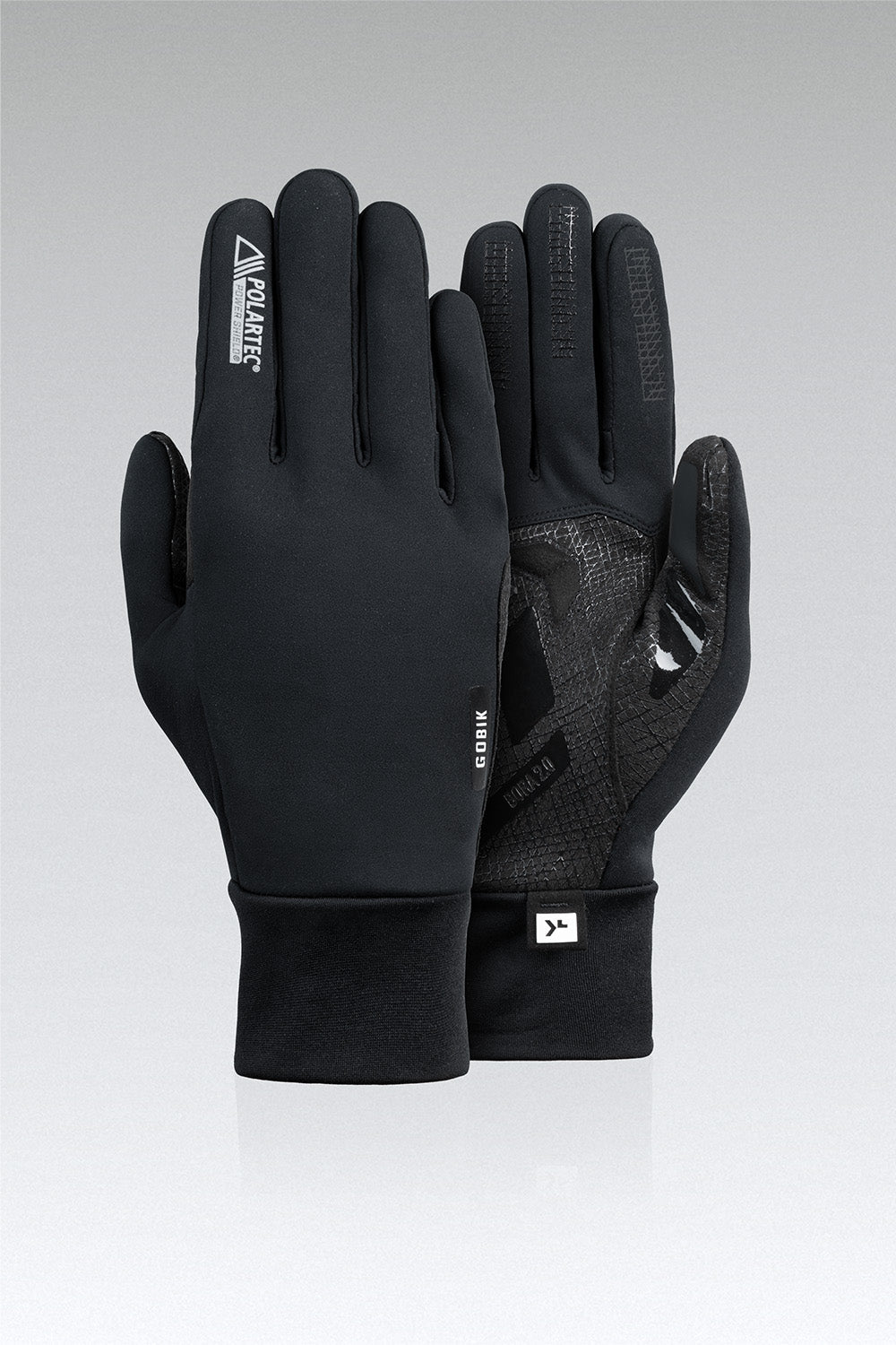Guantes Largos Térmicos Polartec Bora 2.0 Gobik Unisex True Black
