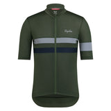 Rapha Męska Lekka Koszulka Brevet Deep Olive/Dark Navy